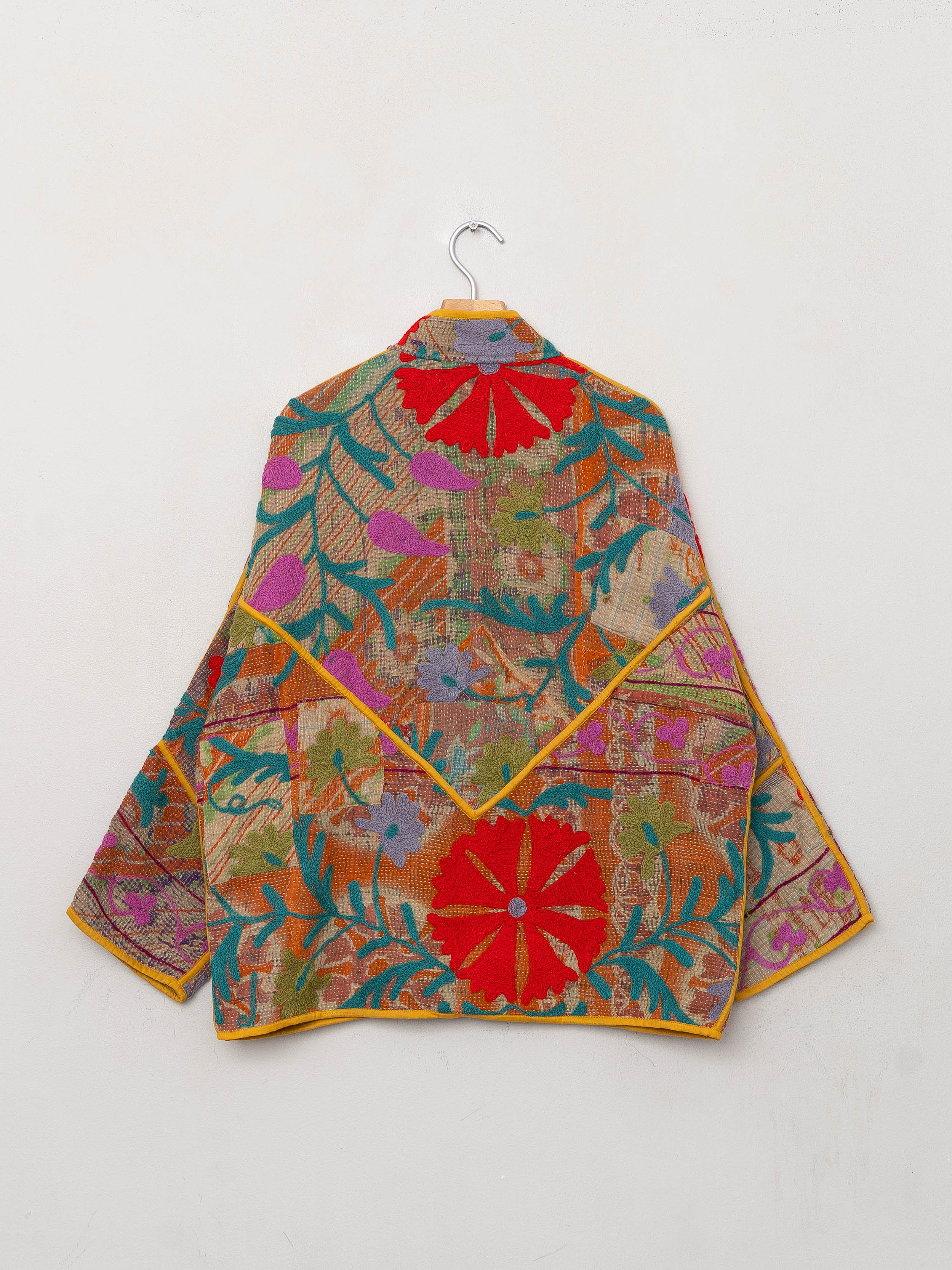The Ladhiya Quilted Suzani Kantha Jacket