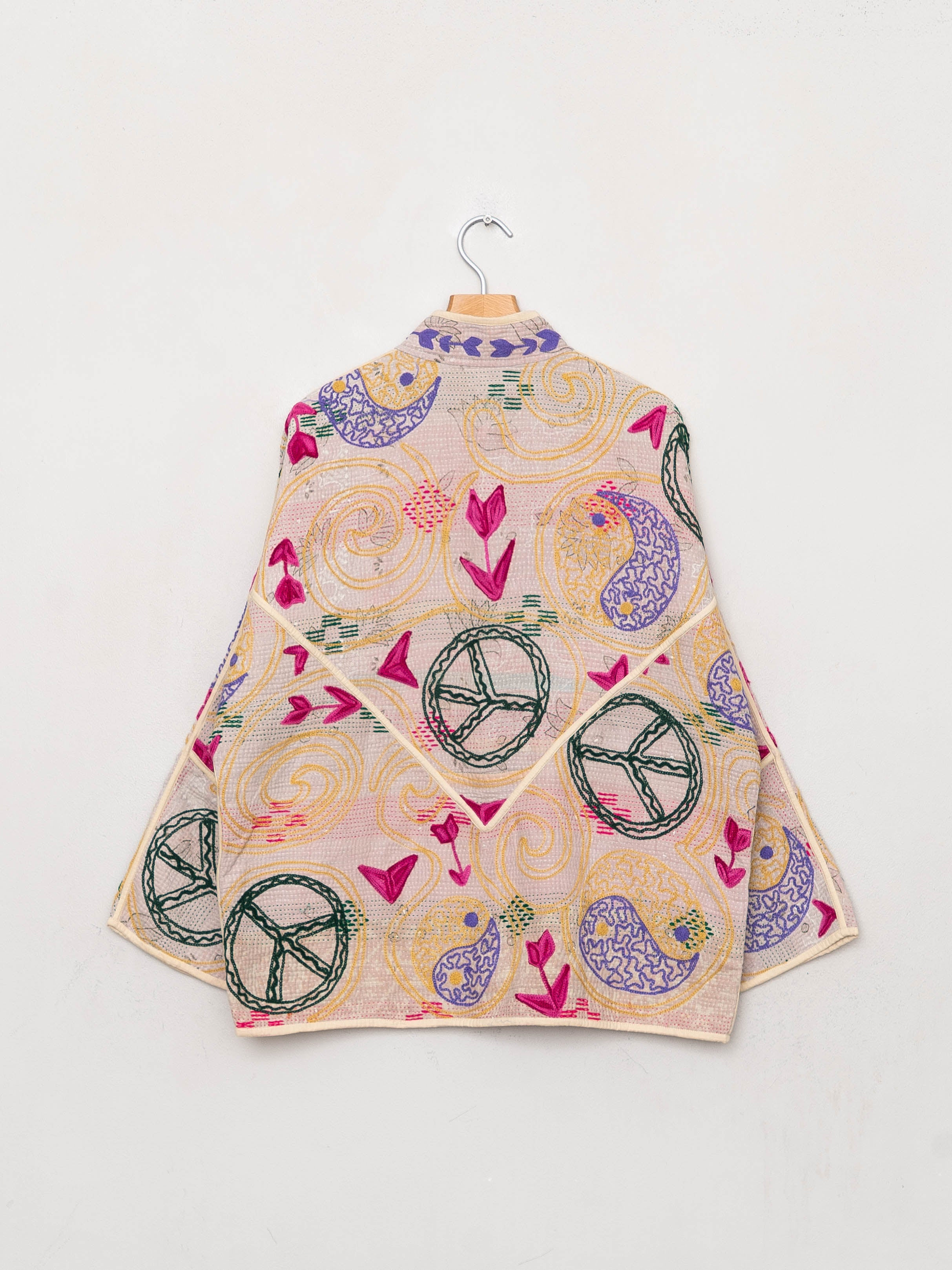 The Ladhiya Quilted Suzani Kantha Jacket