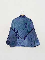 The Ladhiya Denim Suzani Jacket - Small