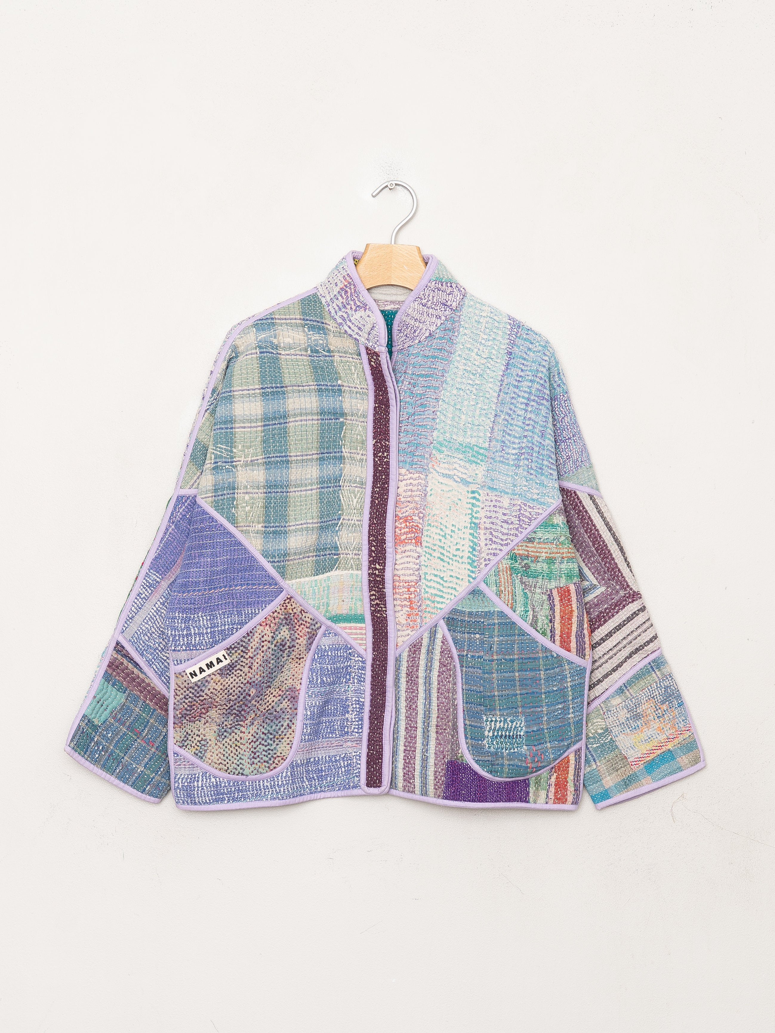 The Ladhiya Petite Quilted Patchwork Kantha Jacket