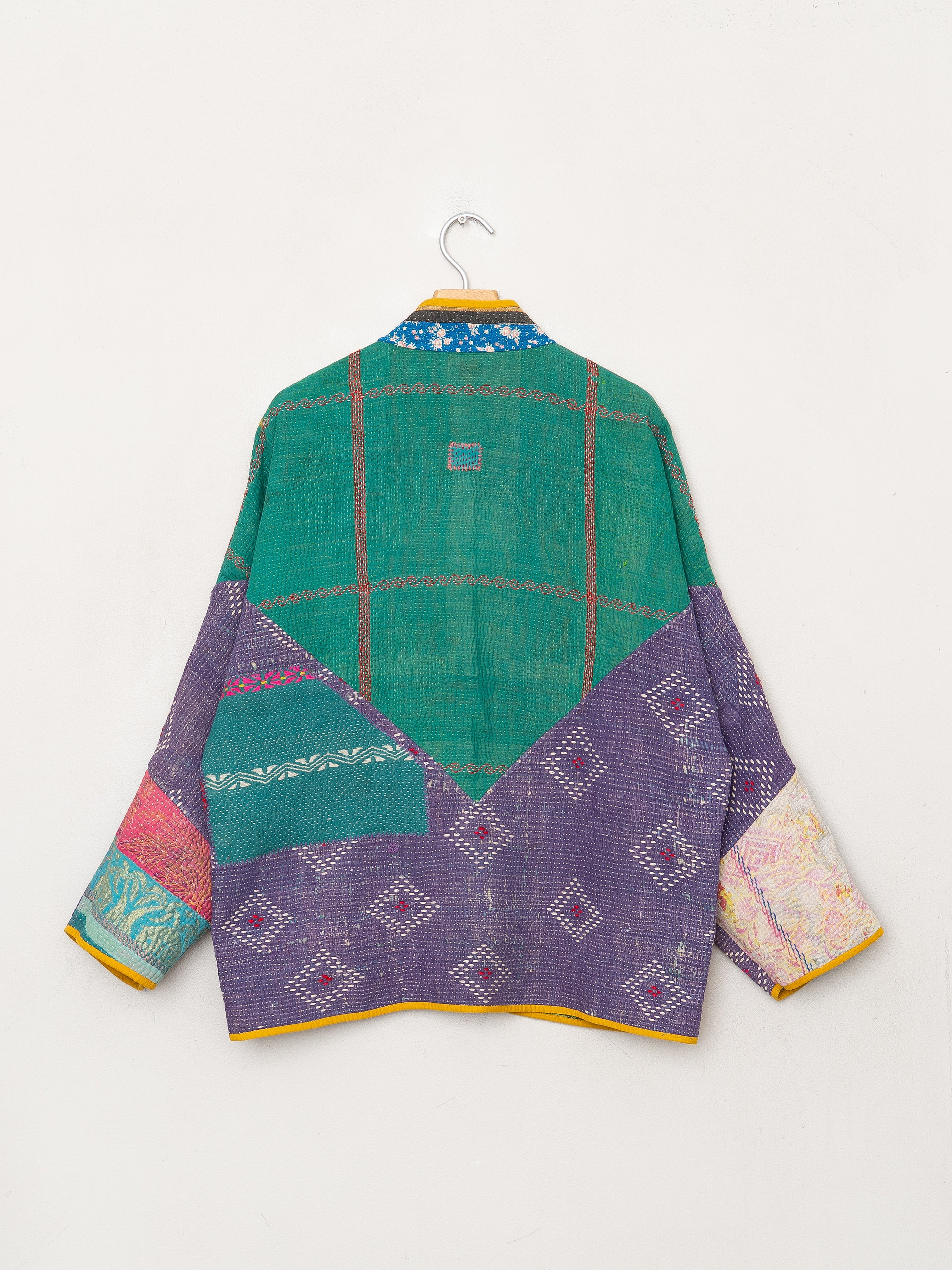 The Ladhiya Quilted Patchwork Kantha Jacket