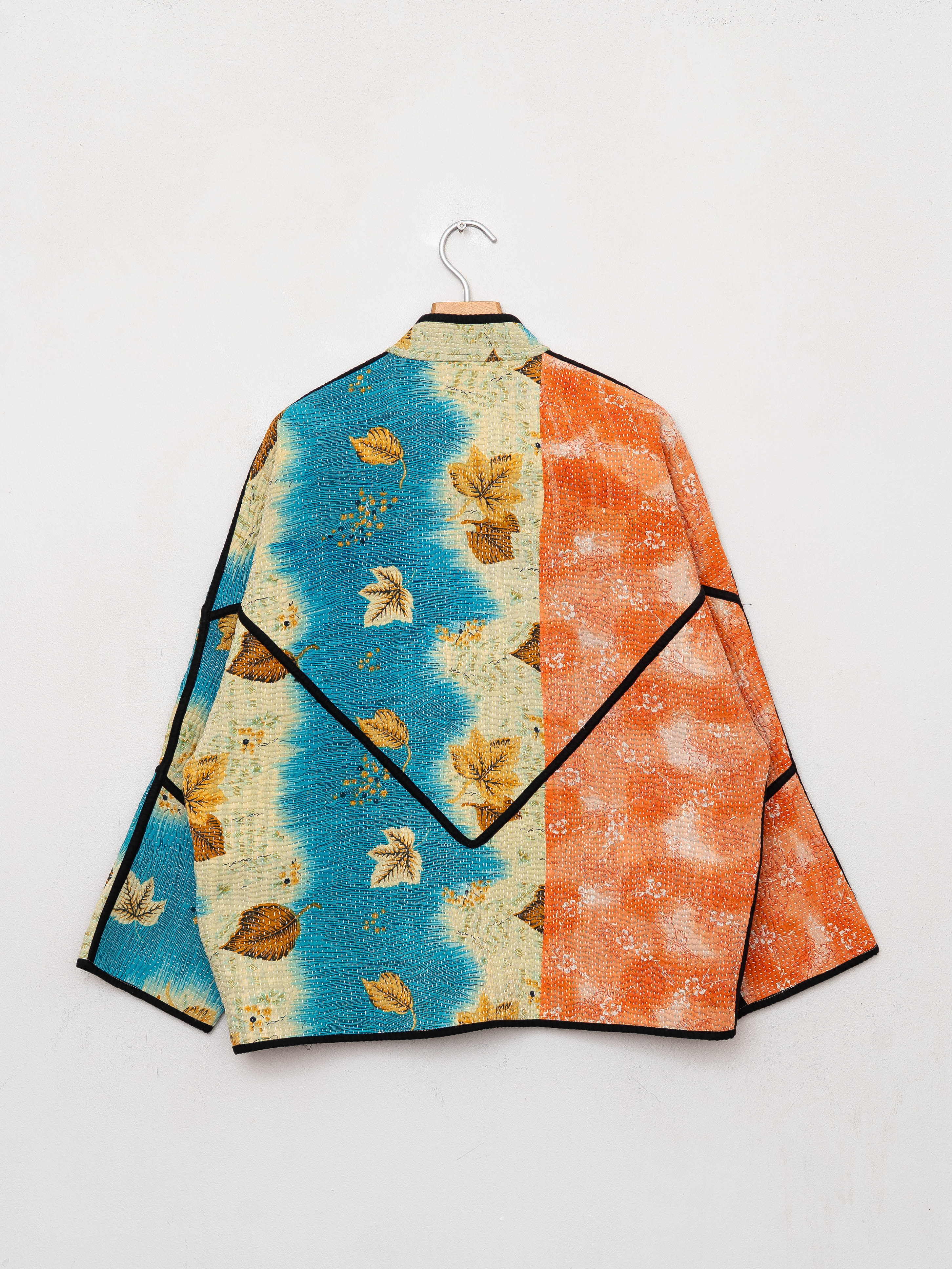 The Ladhiya Quilted Patchwork Kantha Jacket