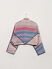 The Kaira Cropped Quilted Patchwork Kantha Jacket Wholesale