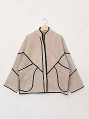 The Ladhiya Quilted Patchwork Kantha Jacket