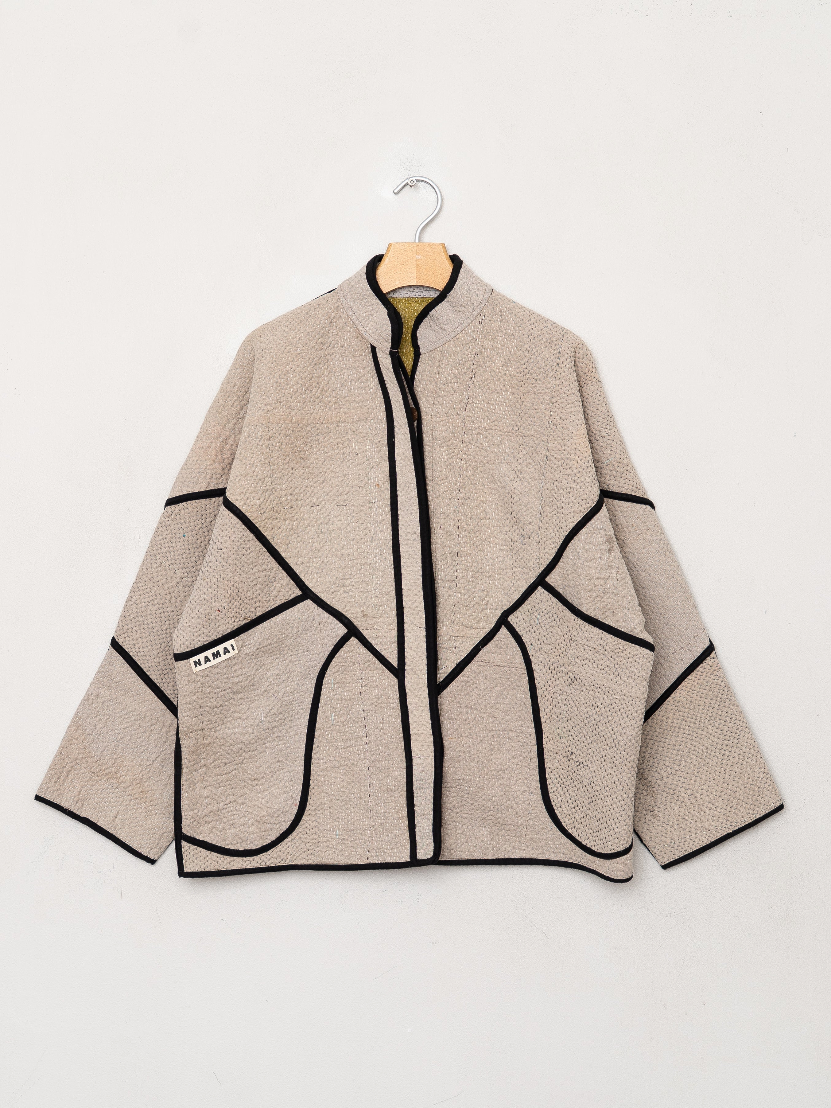 The Ladhiya Quilted Patchwork Kantha Jacket