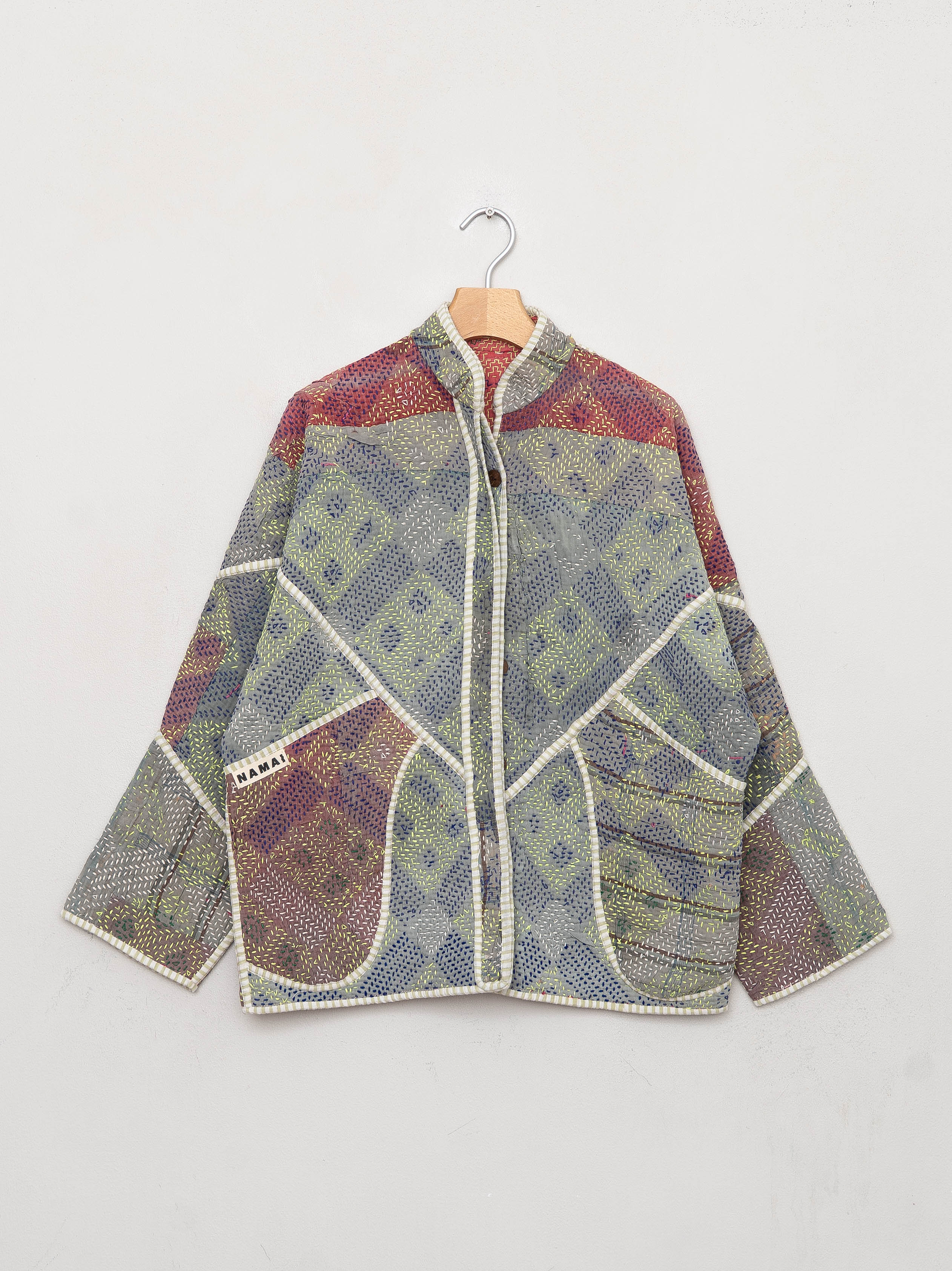 The Ladhiya Quilted Patchwork Kantha Jacket Wholesale