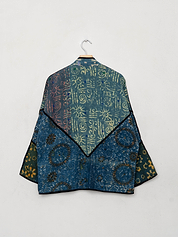 The Ladhiya Quilted Indigo Kantha Jacket Wholesale