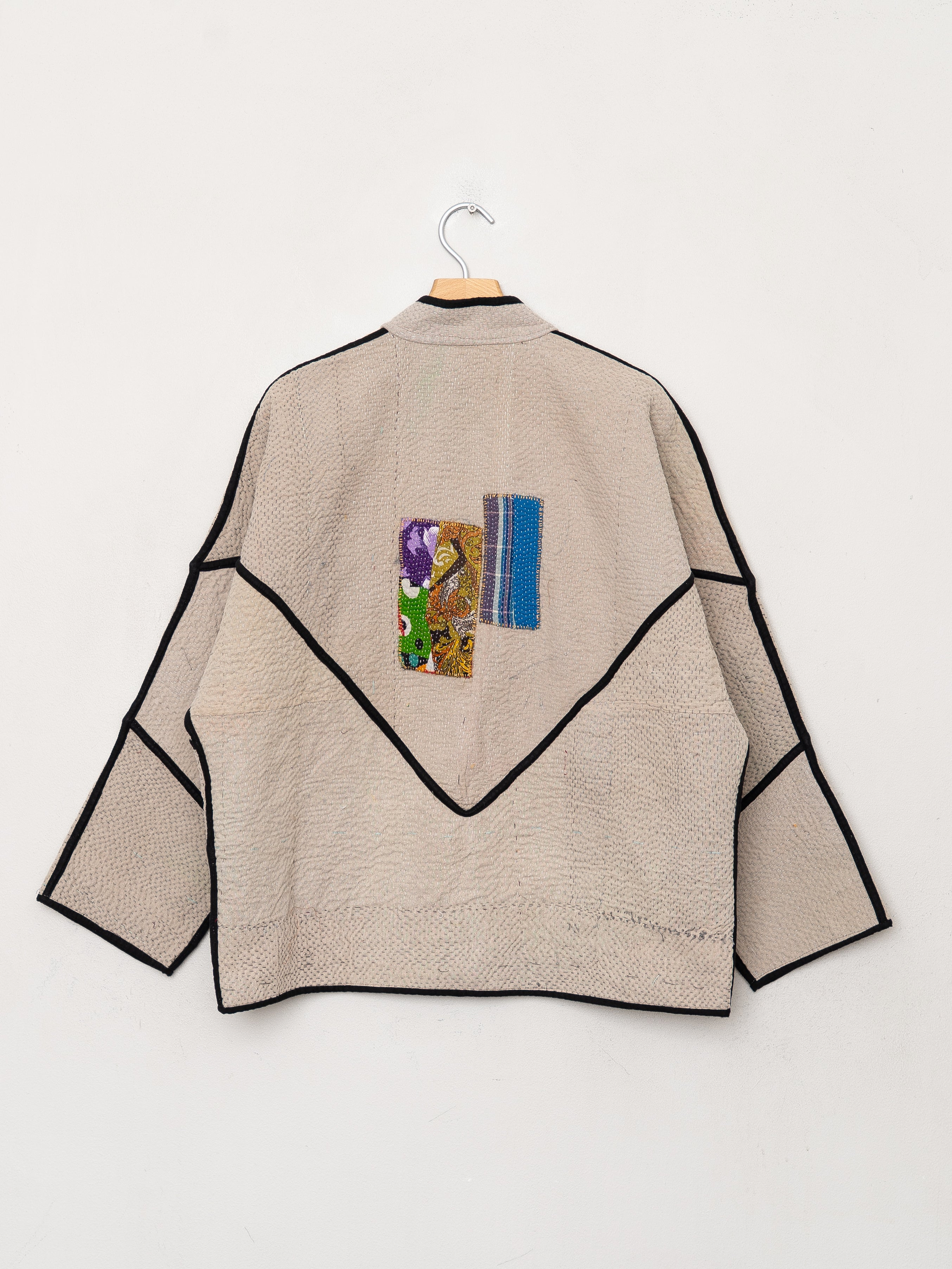 The Ladhiya Quilted Patchwork Kantha Jacket