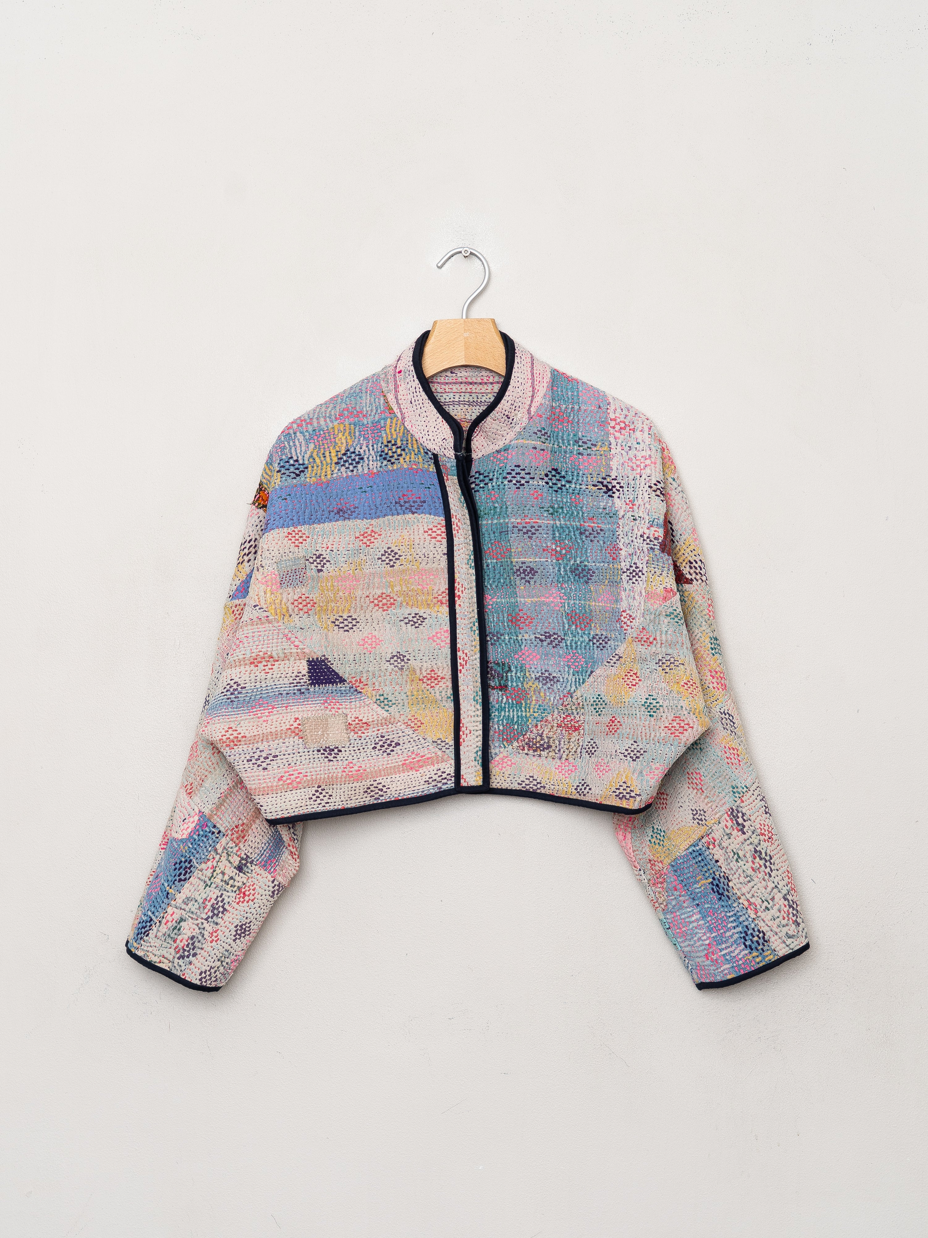 The Kaira Cropped Quilted Patchwork Kantha Jacket Wholesale
