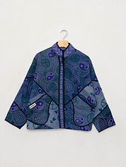 The Ladhiya Denim Suzani Jacket - Small