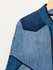 The Kaira Cropped Denim Jacket - Medium