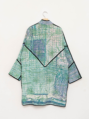 The Sai Quilted Suzani Kantha Coat