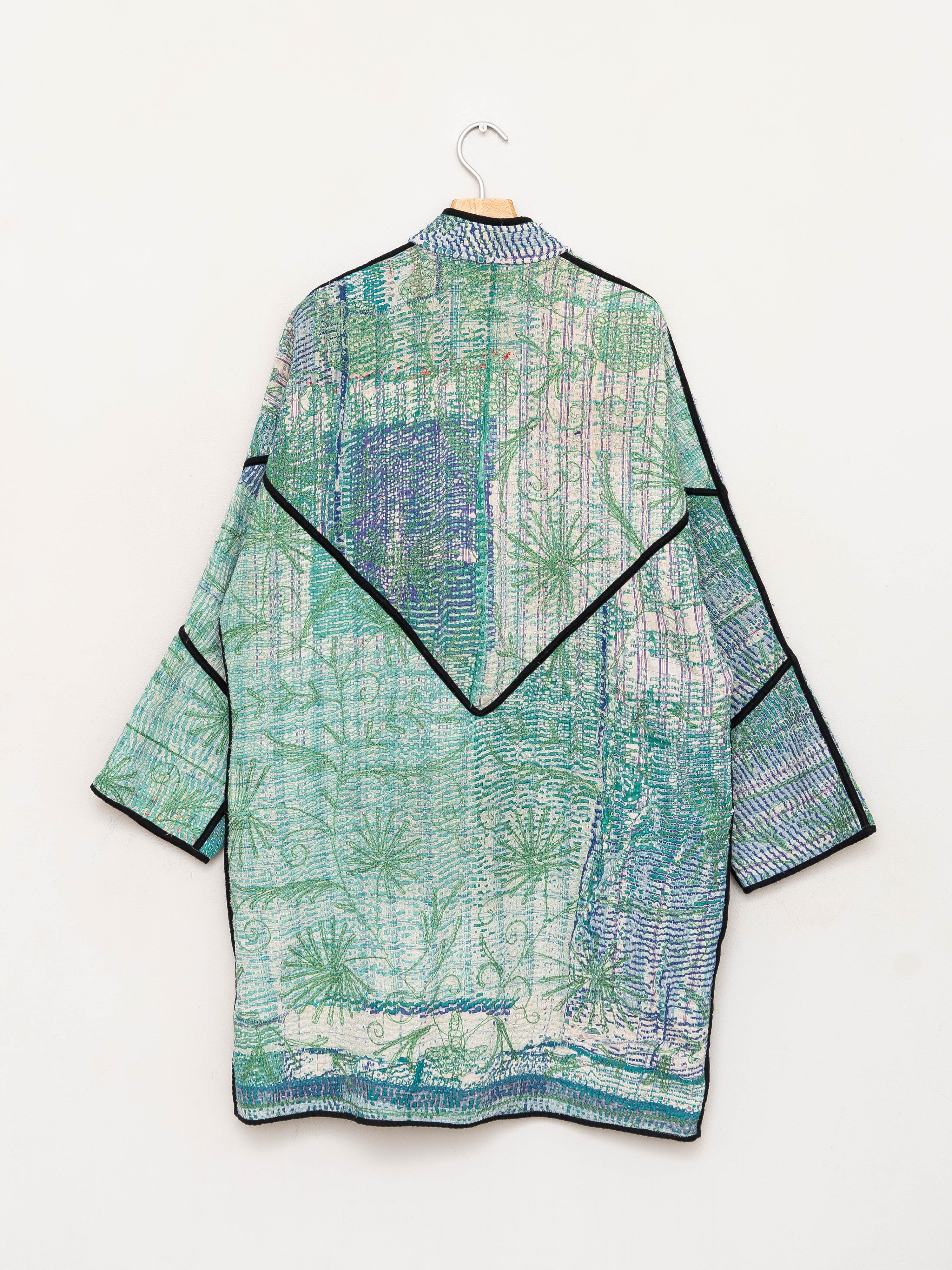 The Sai Quilted Suzani Kantha Coat
