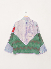 The Ladhiya Petite Quilted Patchwork Kantha Jacket