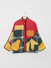 The Ladhiya Petite Quilted Patchwork Kantha Jacket