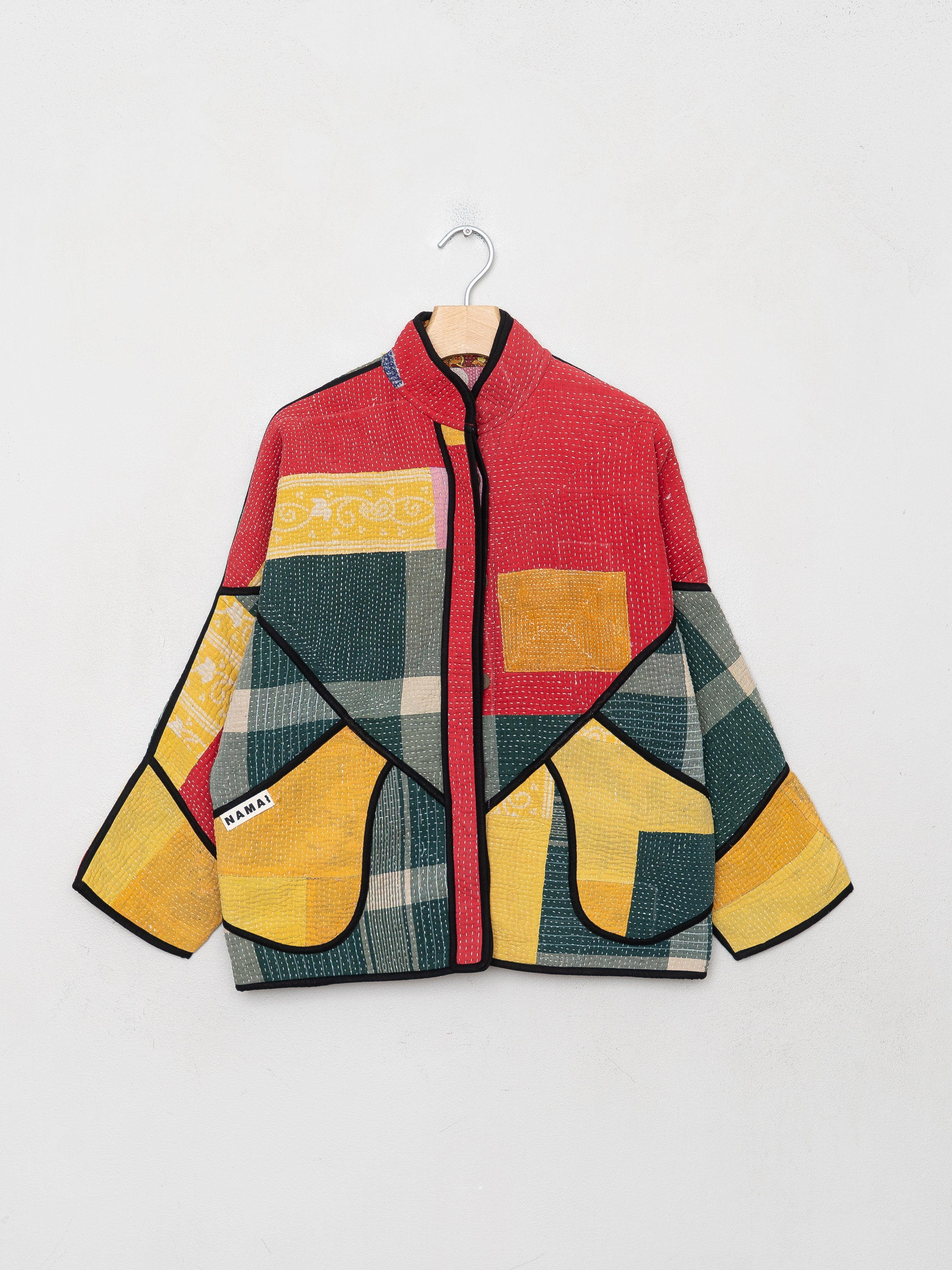 The Ladhiya Petite Quilted Patchwork Kantha Jacket