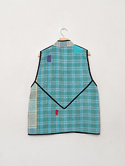 The Ladhiya Quilted Patchwork Kantha Vest
