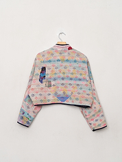 The Kaira Cropped Quilted Patchwork Kantha Jacket Wholesale