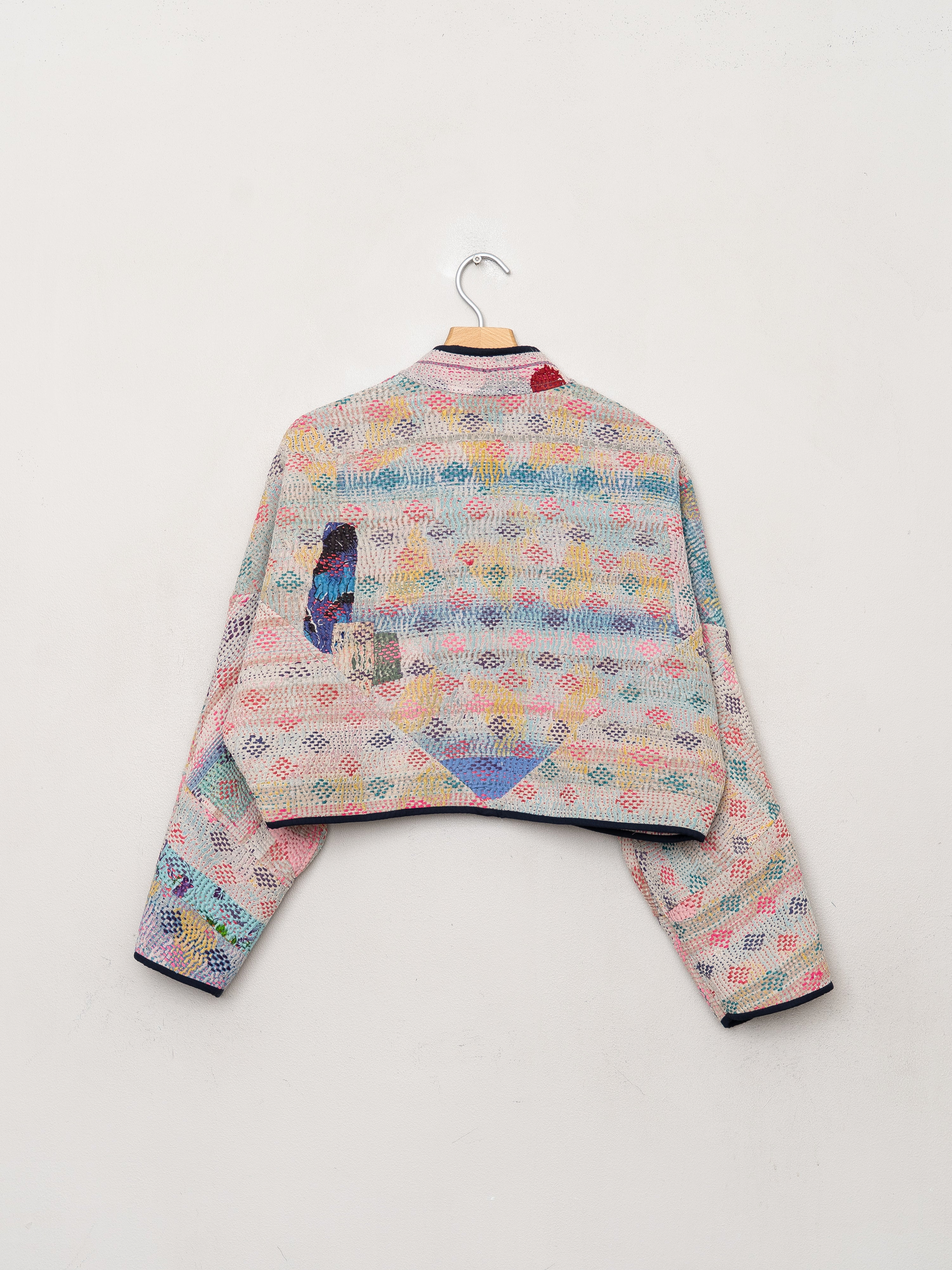 The Kaira Cropped Quilted Patchwork Kantha Jacket Wholesale