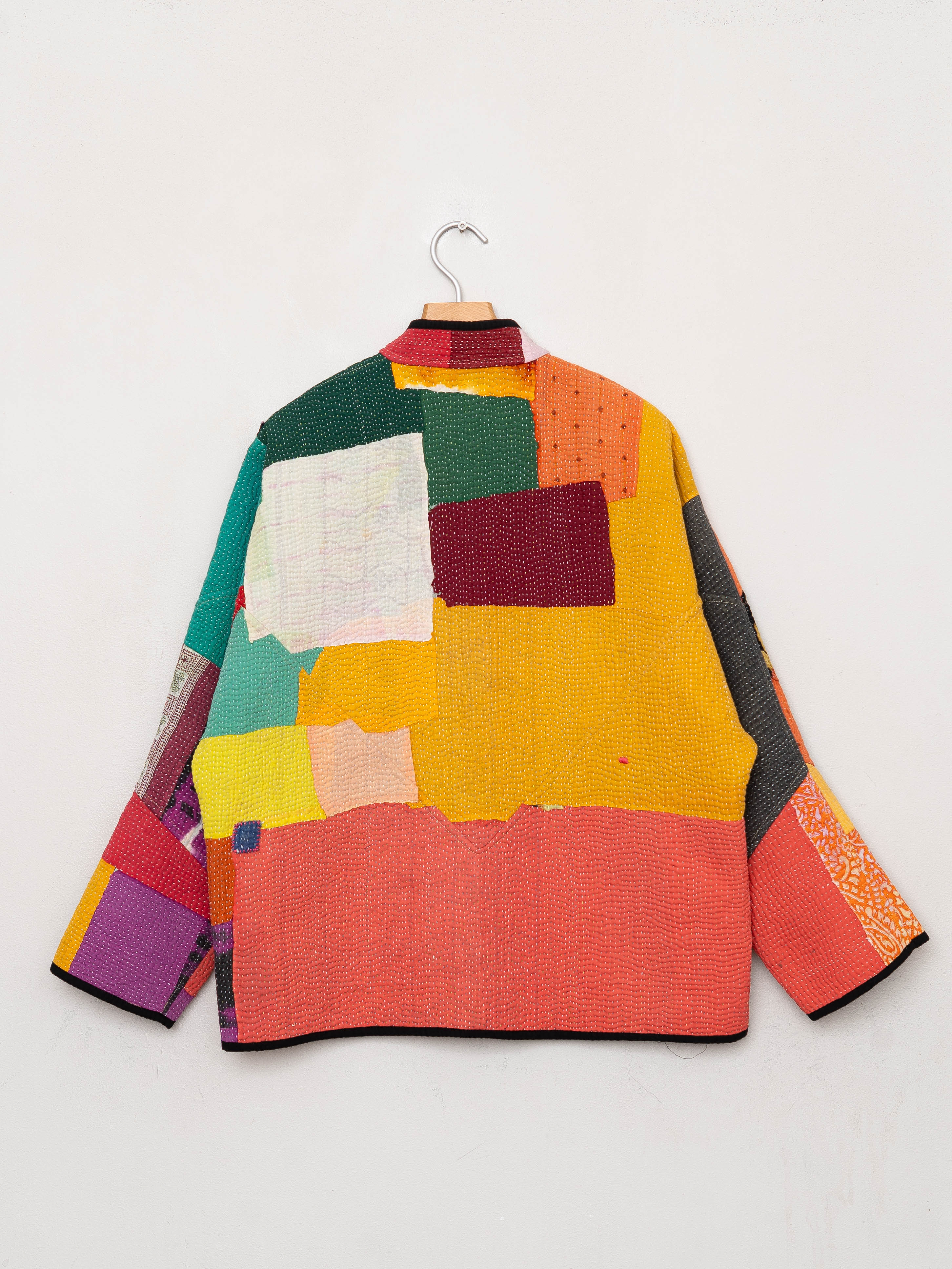 The Ladhiya Quilted Patchwork Kantha Jacket