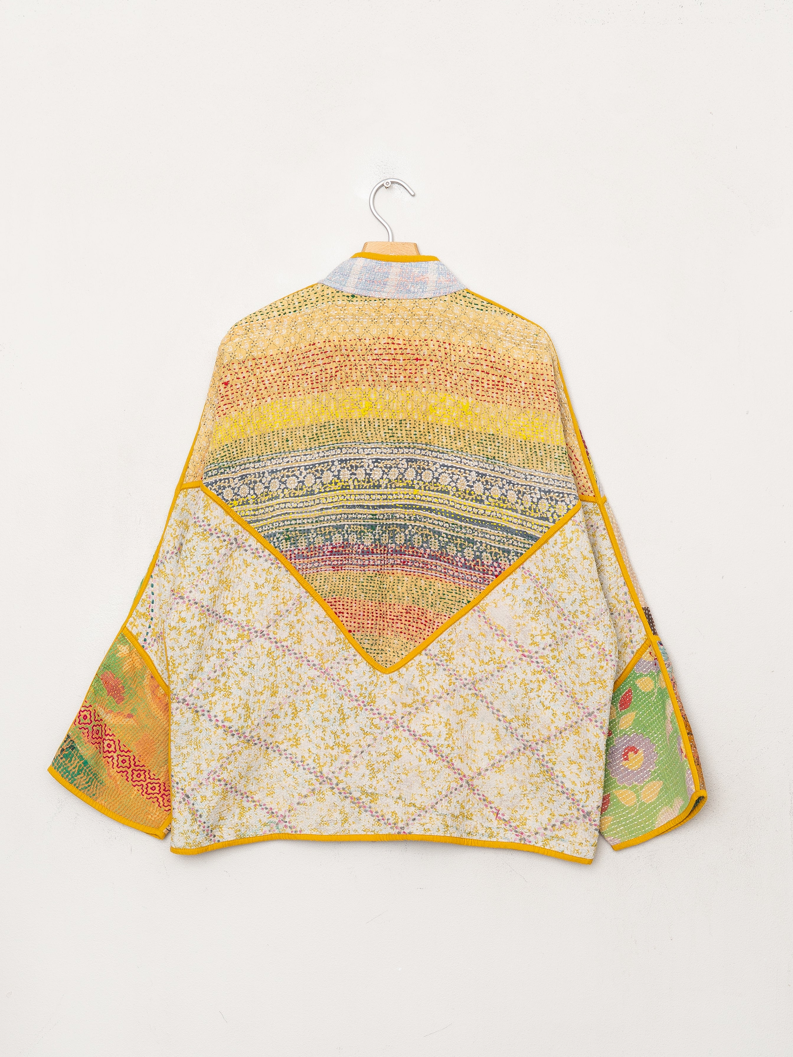 The Ladhiya Quilted Patchwork Kantha Jacket