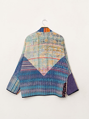 The Ladhiya Quilted Patchwork Kantha Jacket