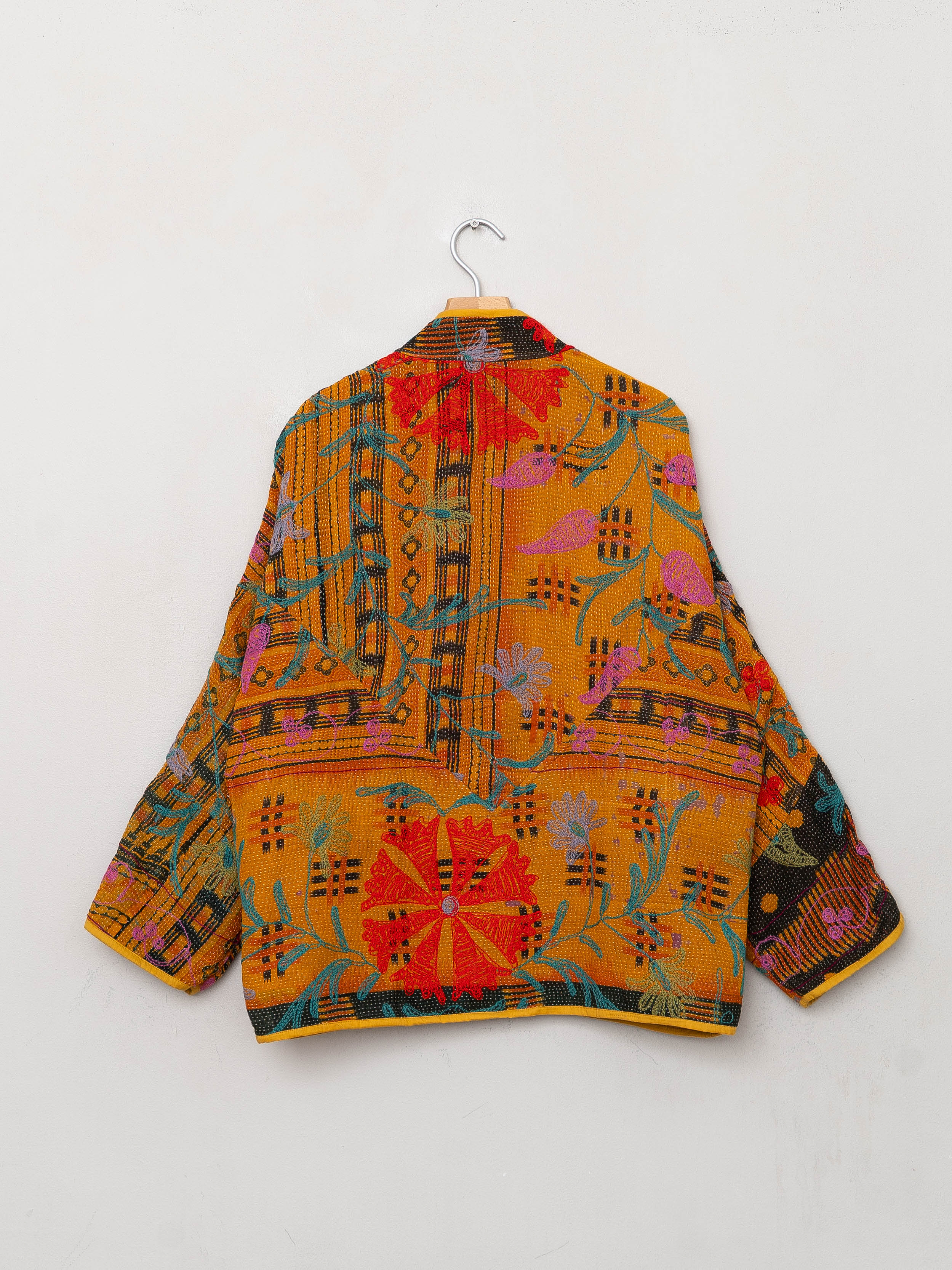 The Ladhiya Quilted Suzani Kantha Jacket
