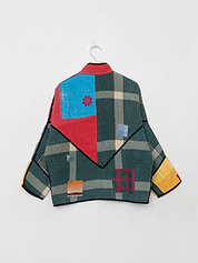 The Ladhiya Petite Quilted Patchwork Kantha Jacket