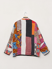 The Ladhiya Quilted Patchwork Kantha Jacket