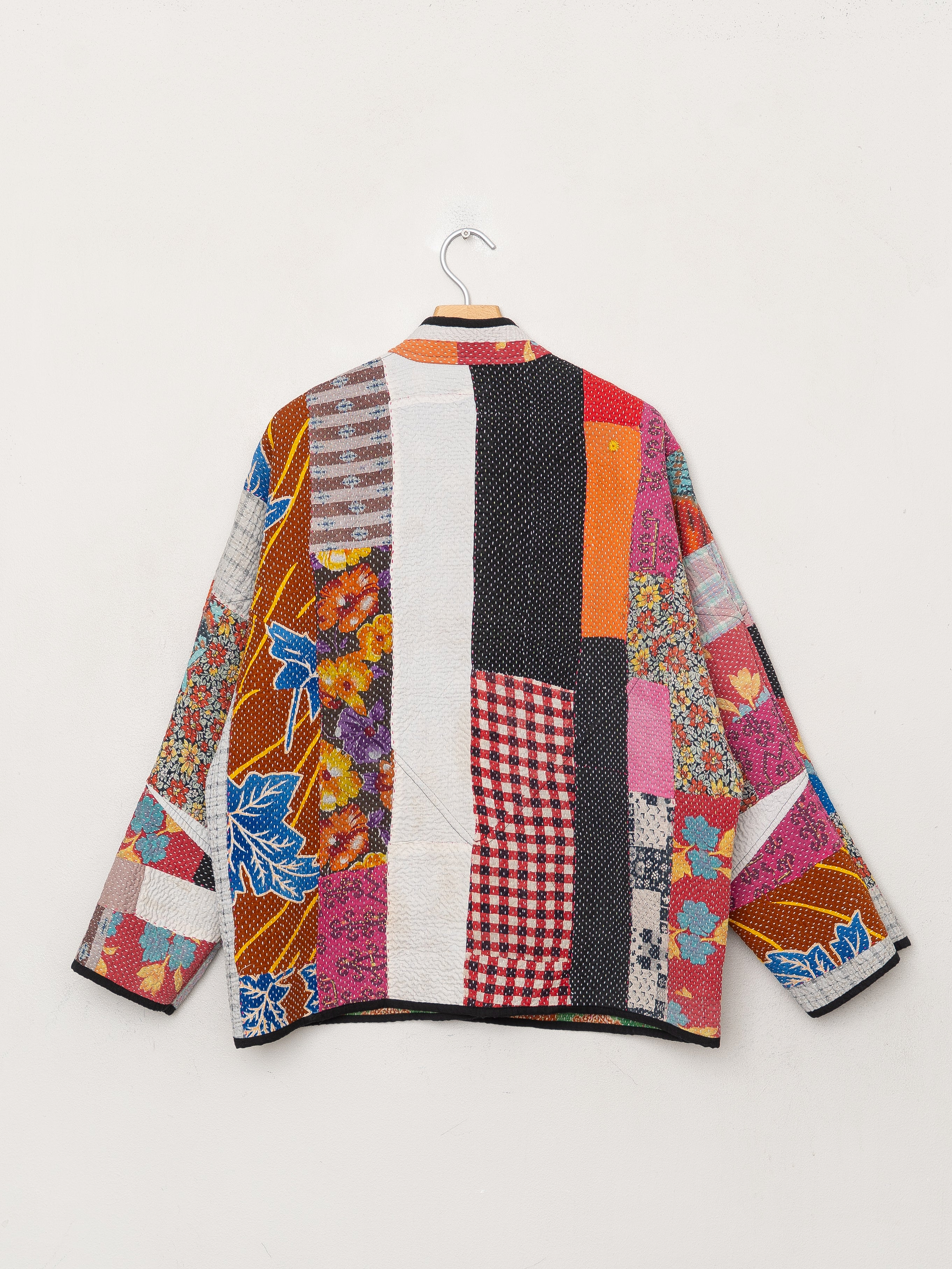 The Ladhiya Quilted Patchwork Kantha Jacket