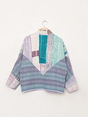 The Ladhiya Petite Quilted Patchwork Kantha Jacket