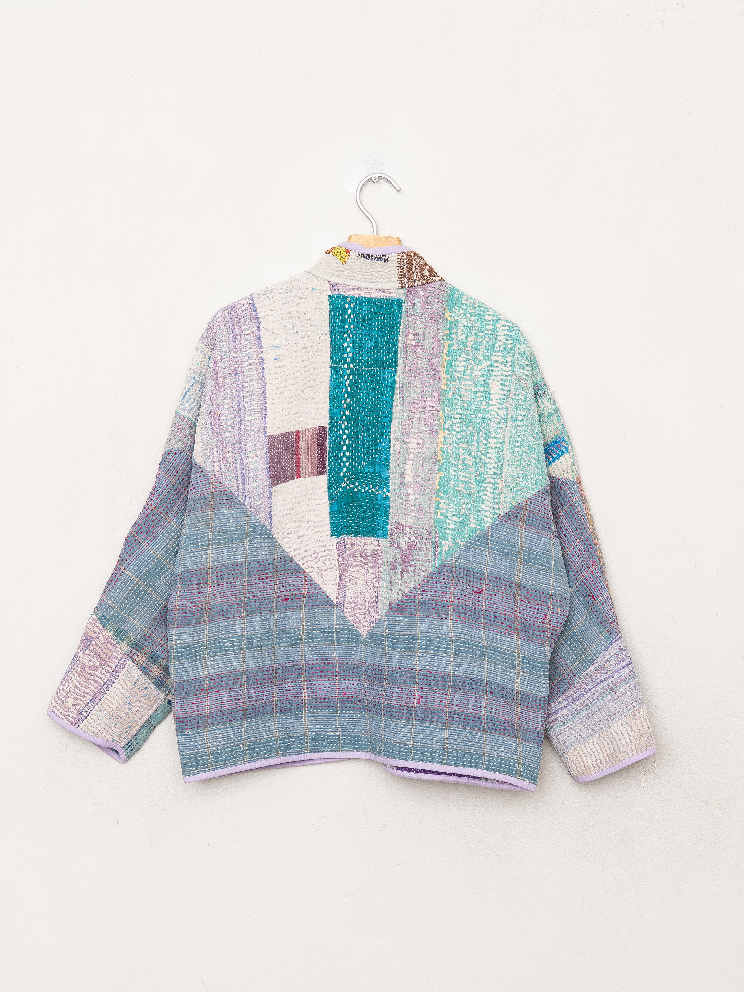 The Ladhiya Petite Quilted Patchwork Kantha Jacket
