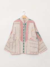 The Ladhiya Quilted Patchwork Kantha Jacket