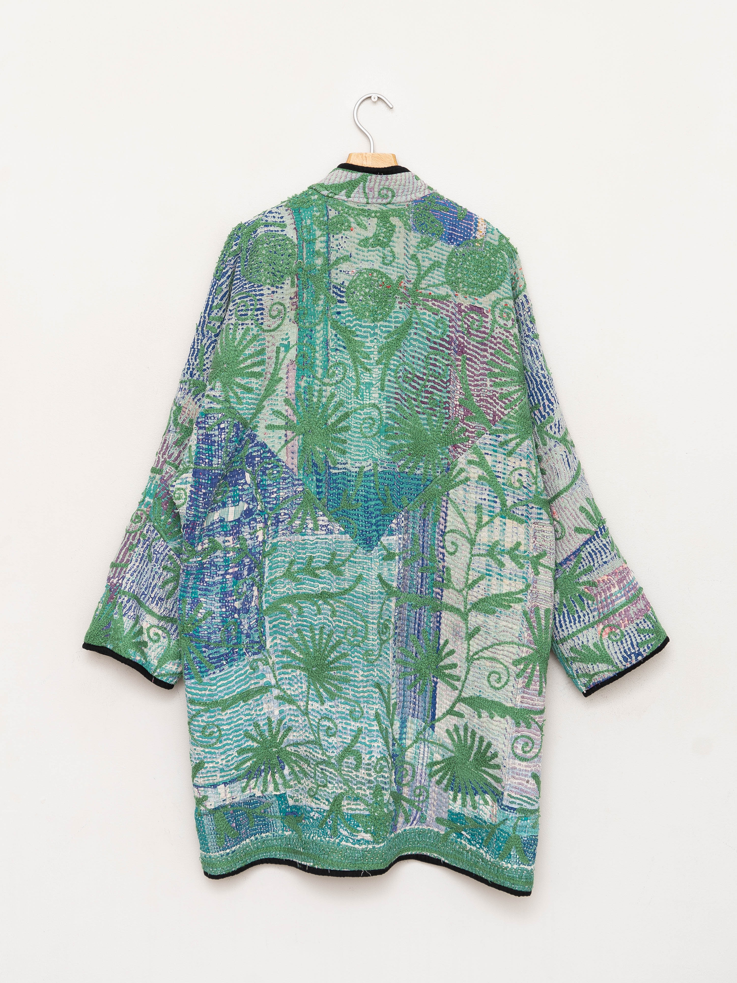 The Sai Quilted Suzani Kantha Coat