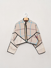 The Kaira Cropped Quilted Patchwork Kantha Jacket Wholesale