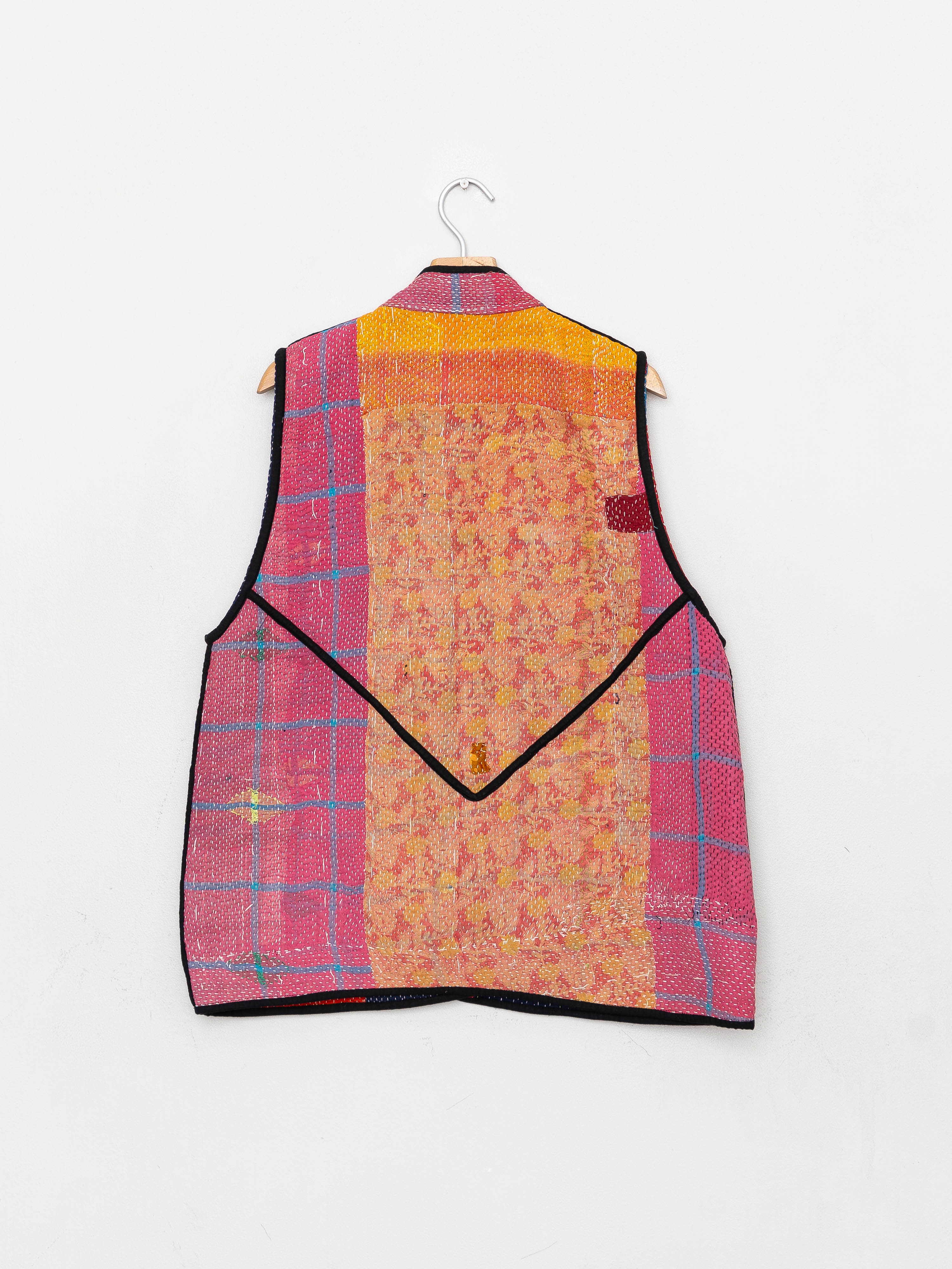 The Ladhiya Quilted Patchwork Kantha Vest
