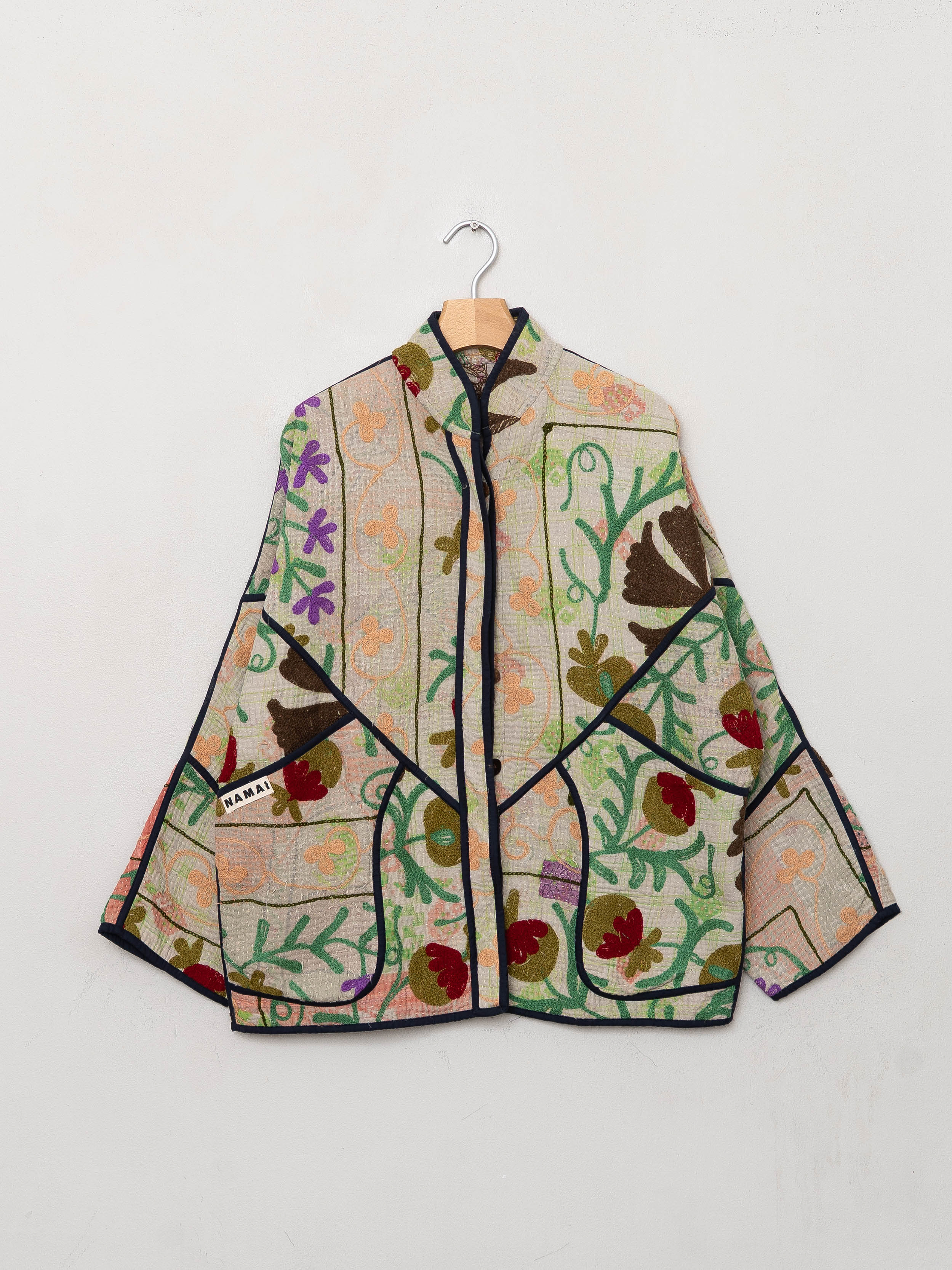 The Ladhiya Quilted Suzani Kantha Jacket