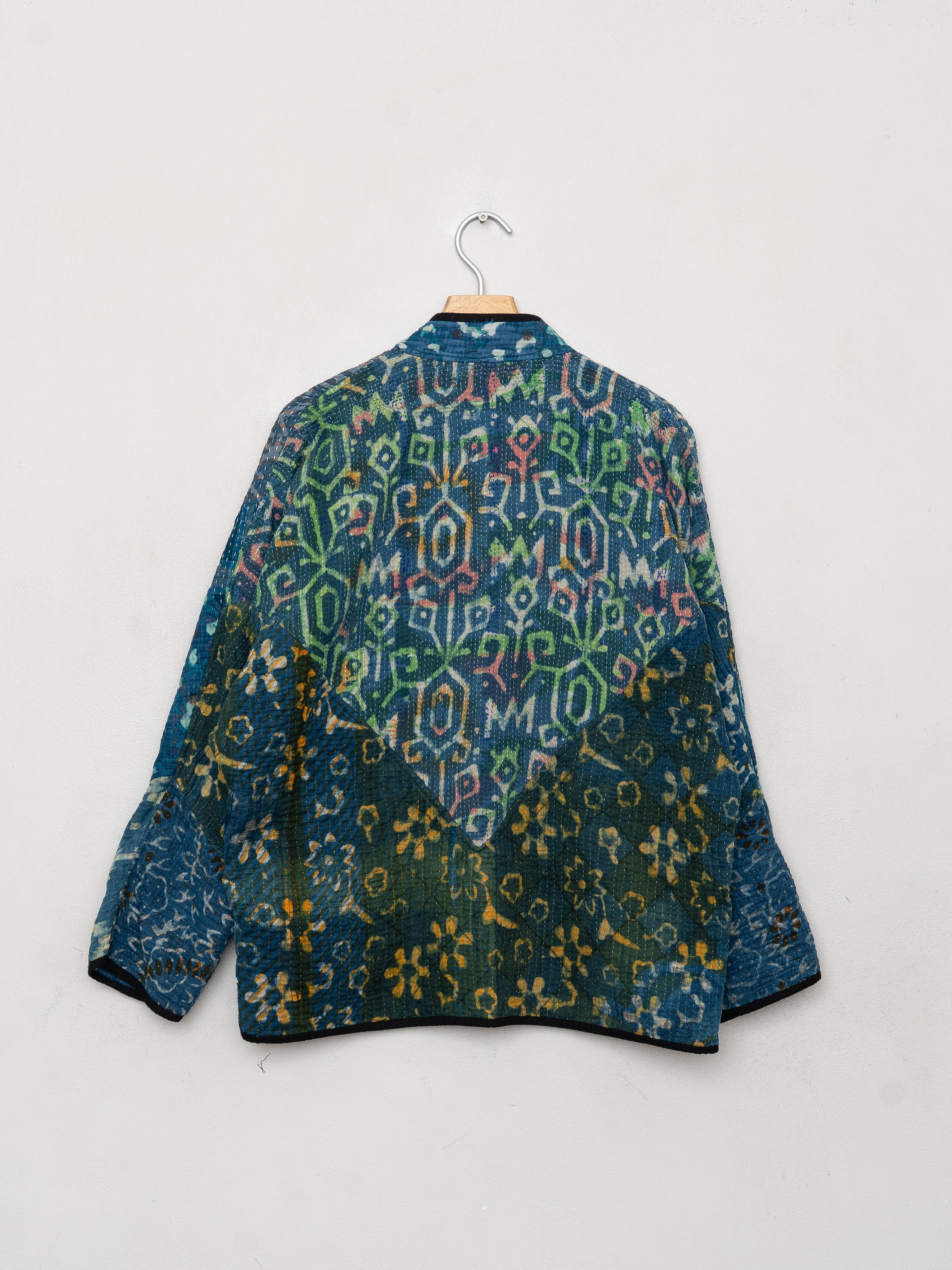 The Ladhiya Quilted Indigo Kantha Jacket Wholesale