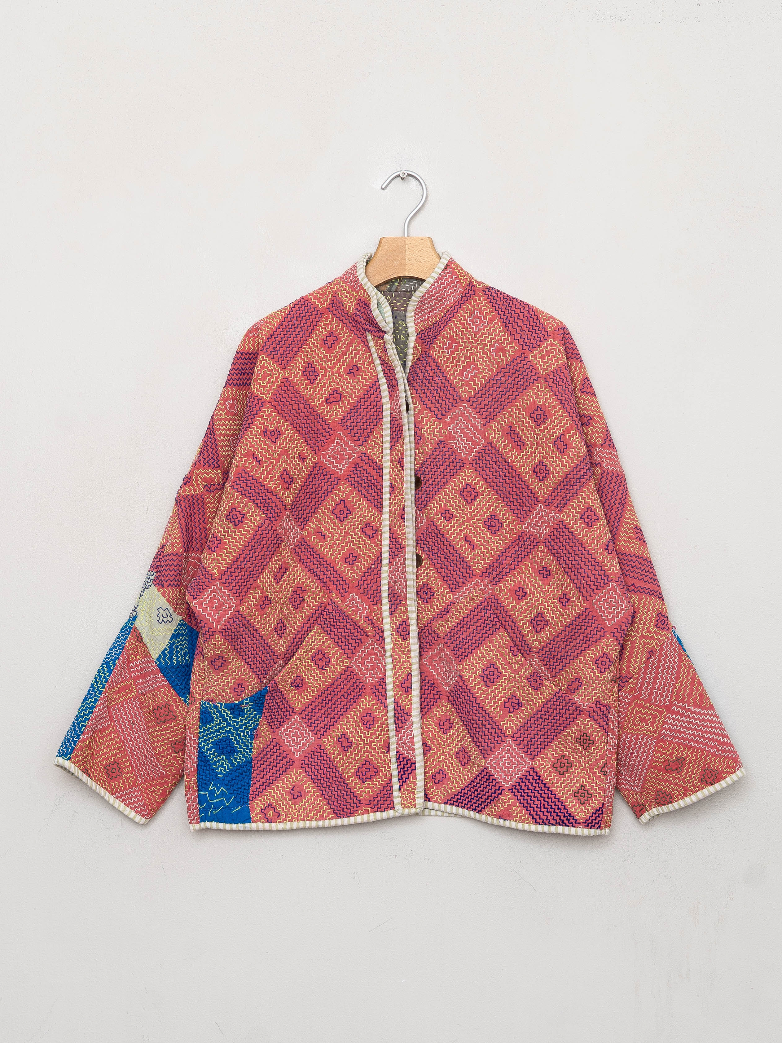 The Ladhiya Quilted Patchwork Kantha Jacket Wholesale