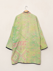 The Sai Quilted Patchwork Kantha Coat
