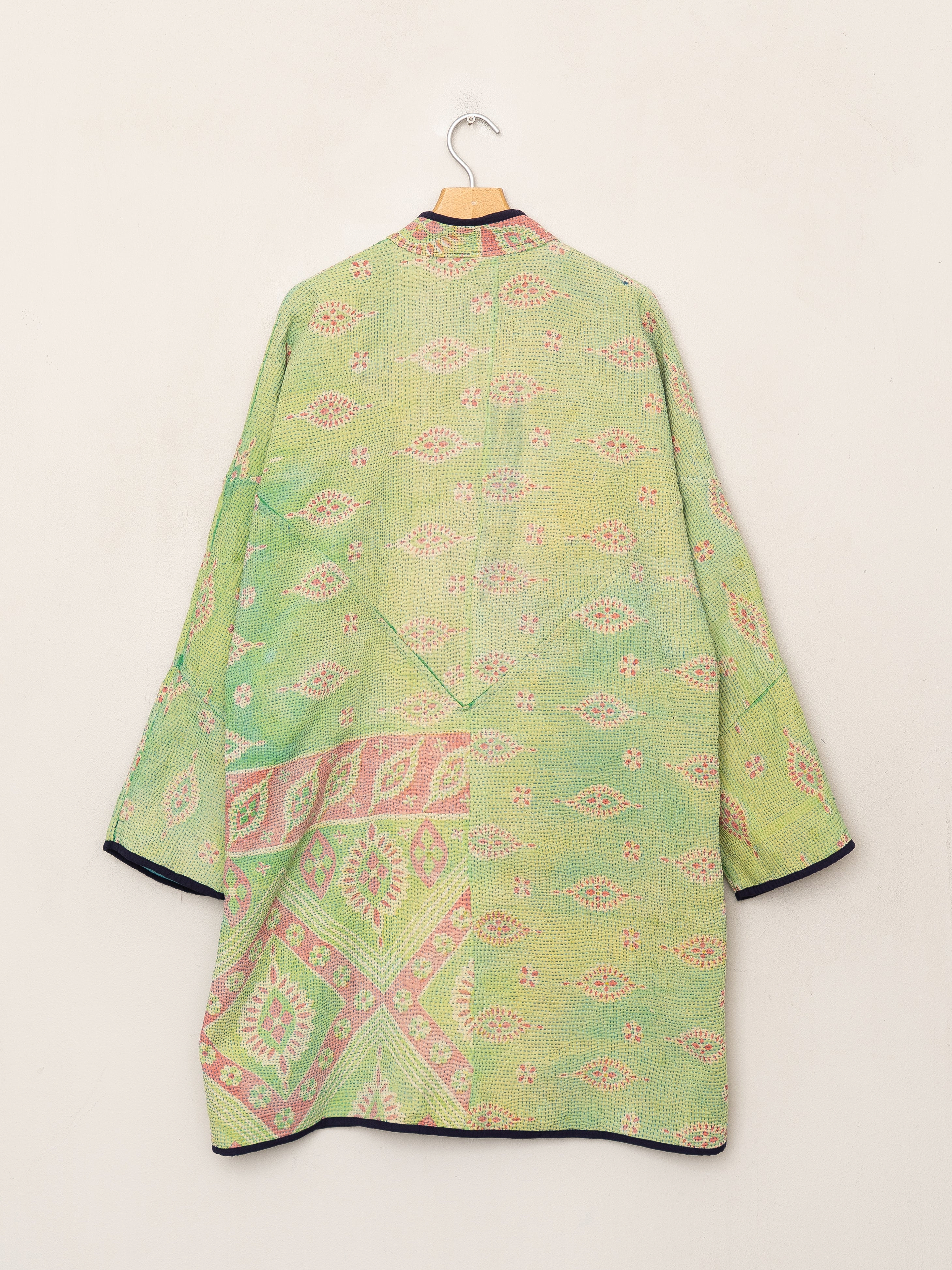 The Sai Quilted Patchwork Kantha Coat