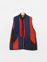 The Ladhiya Quilted Patchwork Kantha Vest
