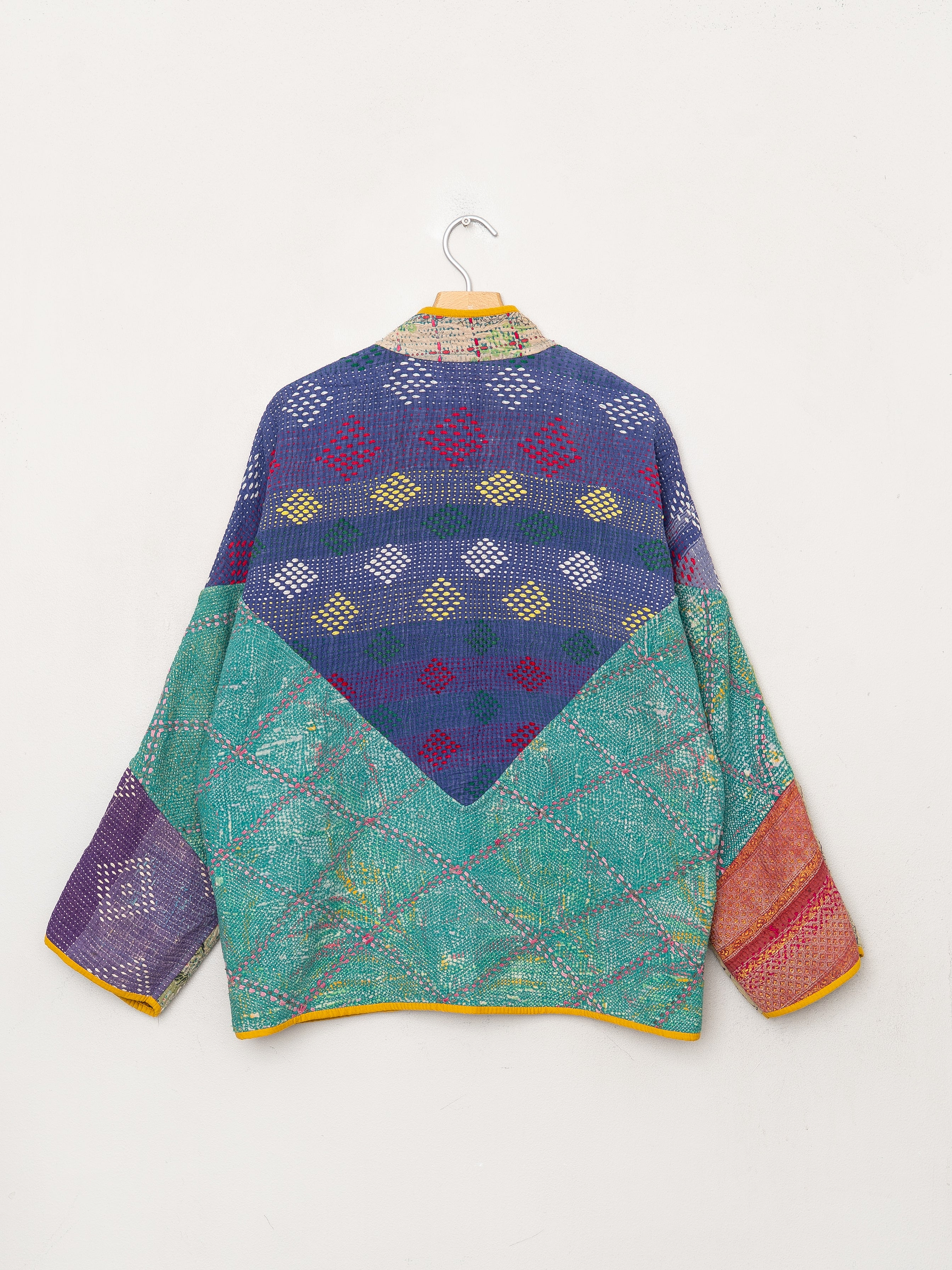 The Ladhiya Quilted Patchwork Kantha Jacket