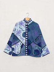 The Ladhiya Denim Suzani Jacket - Small
