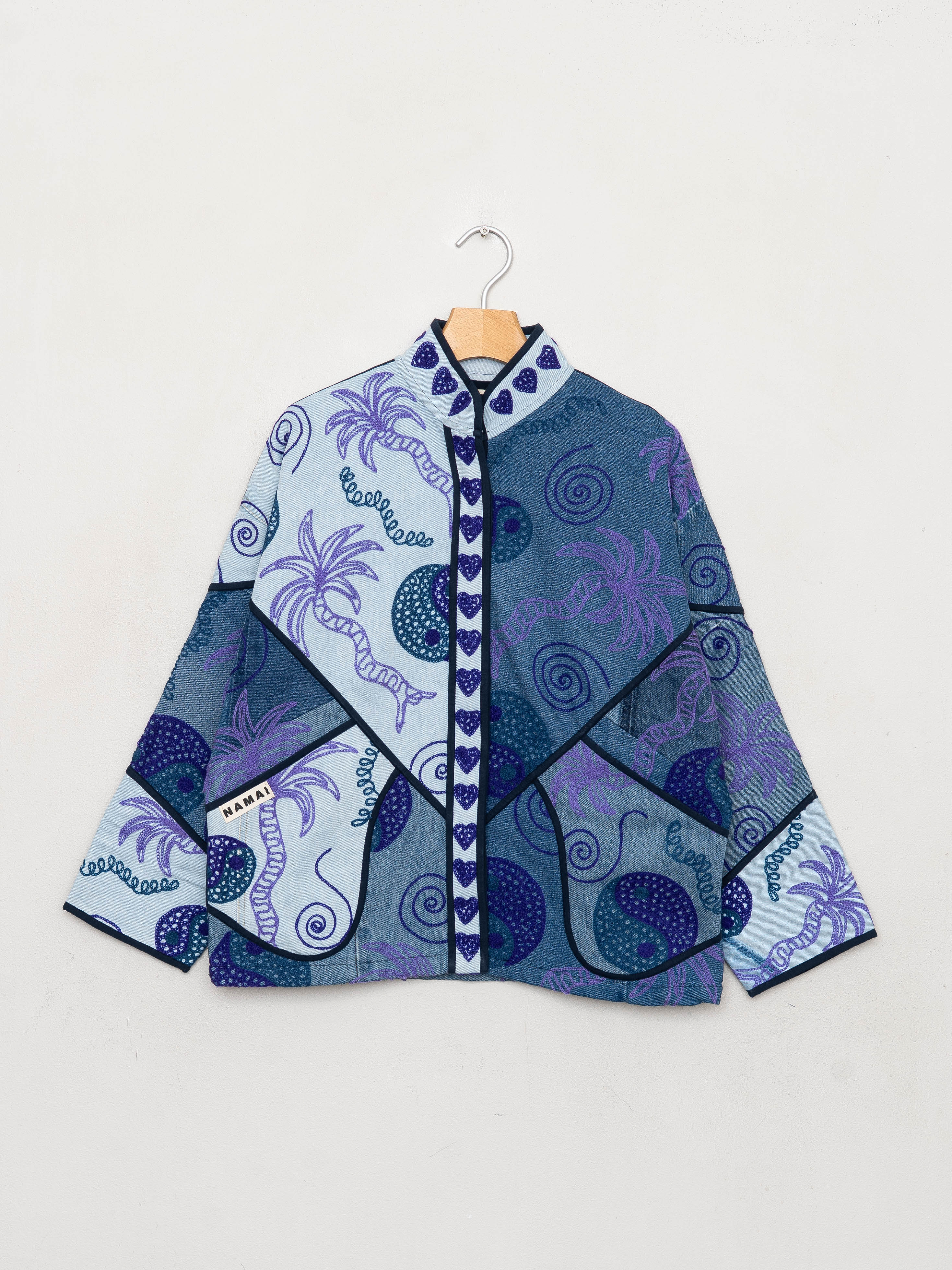 The Ladhiya Denim Suzani Jacket - Small