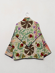 The Ladhiya Quilted Suzani Kantha Jacket