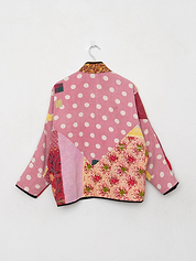 The Ladhiya Petite Quilted Patchwork Kantha Jacket