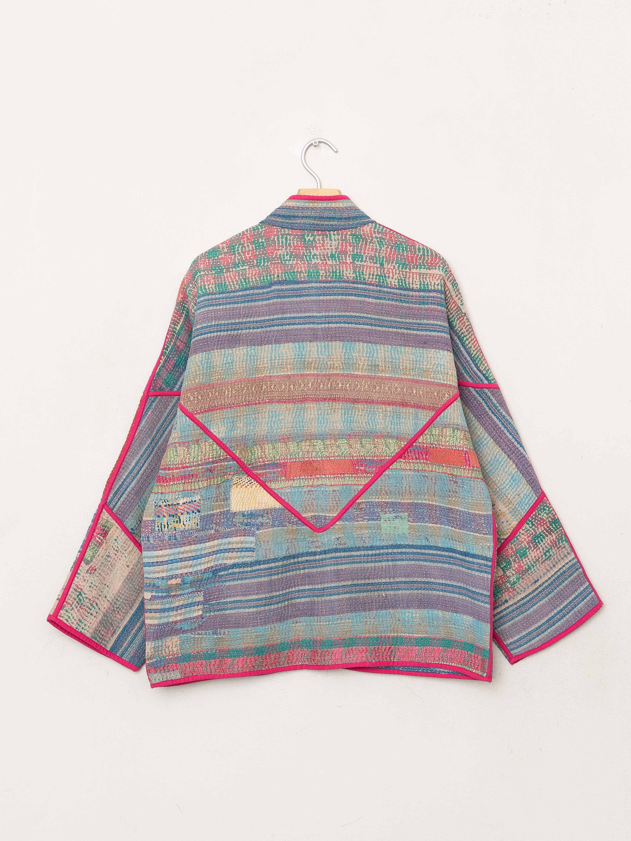 The Ladhiya Quilted Patchwork Kantha Jacket