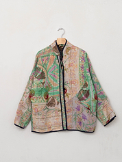 The Ladhiya Quilted Suzani Kantha Jacket