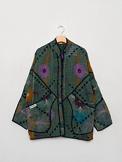 The Narmada Suzani Quilted Kantha Jacket